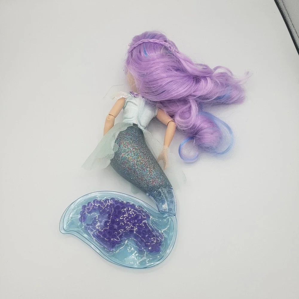 Fidgie Friends Boba Bubbles Purple Mermaid Doll Toy Fidget Features‎